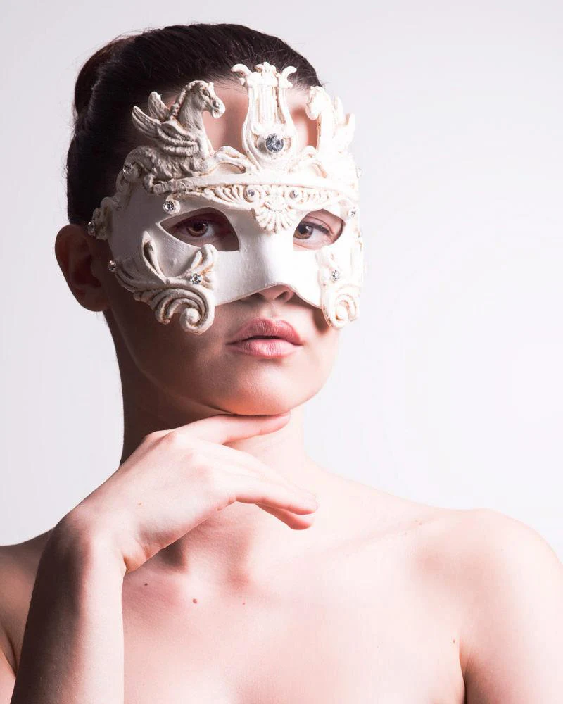 Colombina Barocco Cavalli White - Image 8