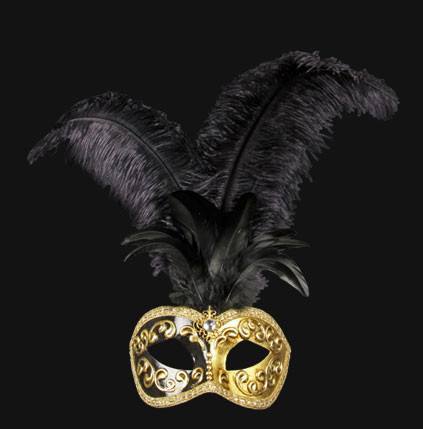 Colombina Piume Mezza Black