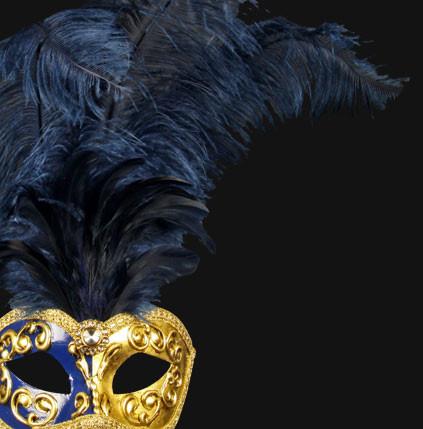 Colombina Piume Mezza Blue - Image 2