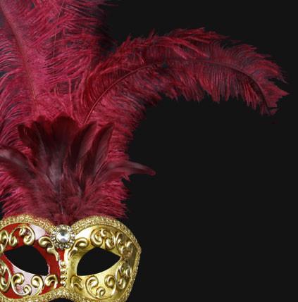 Colombina Piume Mezza Bordeaux/Red - Image 2