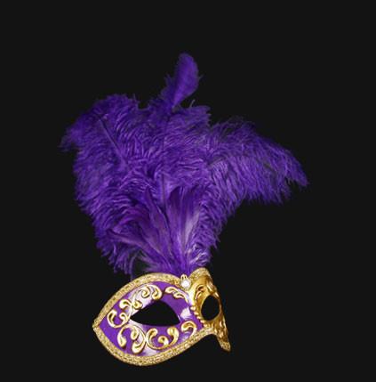 Colombina Piume Mezza Purple - Image 3