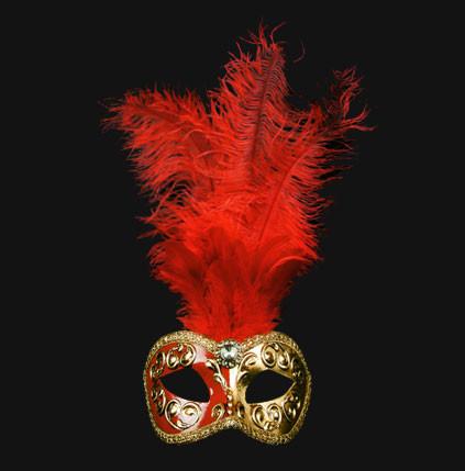 Colombina Piume Mezza Red