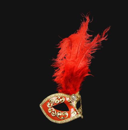 Colombina Piume Mezza Red - Image 3